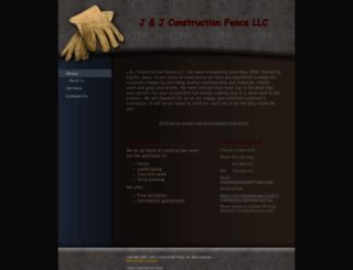 jjconstructionfence.com screenshot