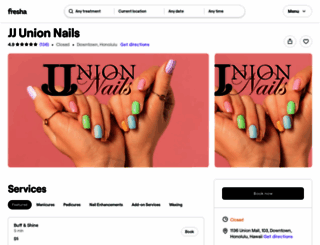 jjunionnails.com screenshot
