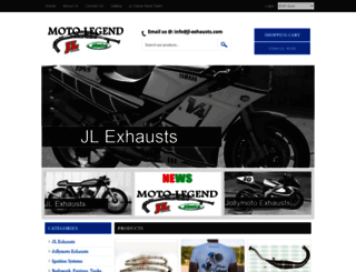 jl-exhausts.com screenshot
