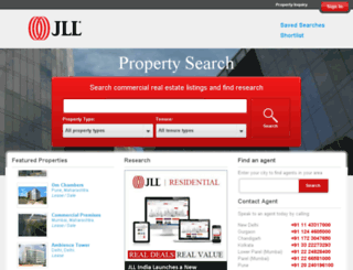 jllproperty.co.in screenshot