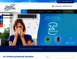 jmacairconditioning.com.au screenshot