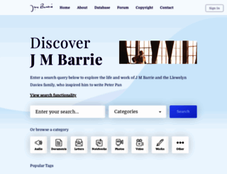 jmbarrie.co.uk screenshot