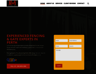 jmfencing.com.au screenshot