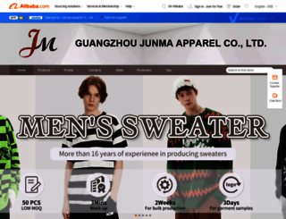 jmsweater.en.alibaba.com screenshot
