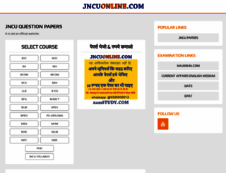 jncuonline.com screenshot