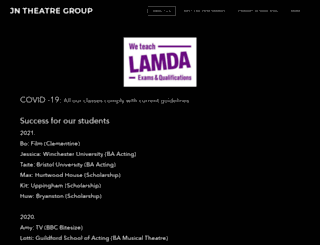 jntheatregroup.com screenshot