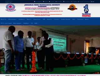 jntuhcej.ac.in screenshot