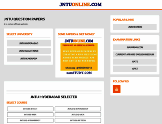 jntuonline.com screenshot