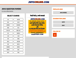 jnvuonline.com screenshot