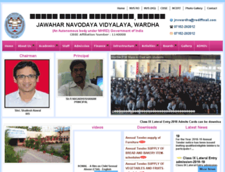jnvwardha.org screenshot