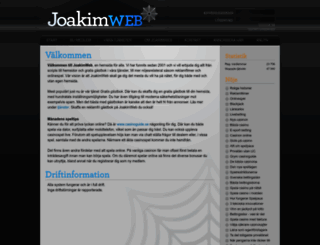 joakimweb.se screenshot