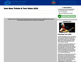 joanbaez-tickets.com screenshot