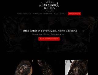 joanzunigatattoos.com screenshot