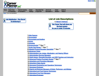 job-descriptions.careerplanner.com screenshot