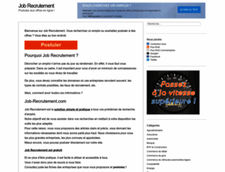 job-recrutement.com screenshot