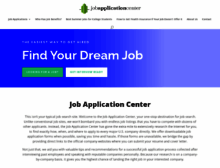 jobapplicationcenter.com screenshot