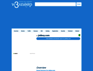 jobboy.com.w3snoop.com screenshot