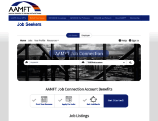 jobconnection.aamft.org screenshot