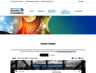 jobconnection.nsgc.org screenshot