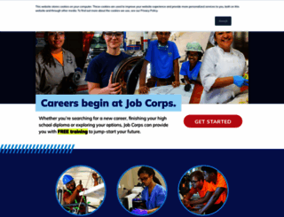 jobcorps.gov screenshot