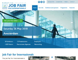 jobfair.expatica.com screenshot