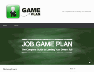 jobgameplan.com screenshot