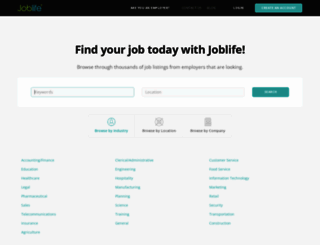 joblife.co.za screenshot