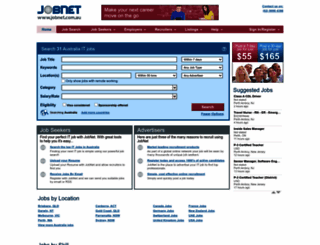 jobnet.com.au screenshot