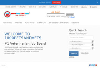 jobs.1800petsandvets.com screenshot