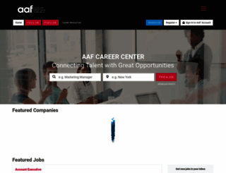 jobs.aaf.org screenshot