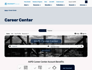 jobs.aapd.org screenshot