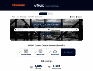 jobs.aavmc.org screenshot