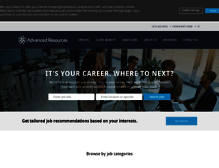 jobs.advancedresources.com screenshot