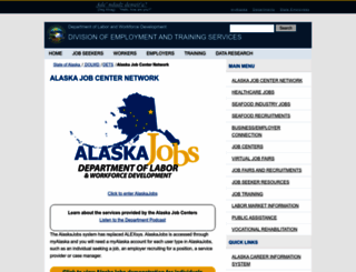 jobs.alaska.gov screenshot