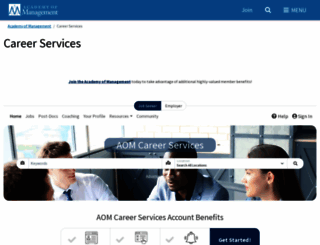 jobs.aom.org screenshot