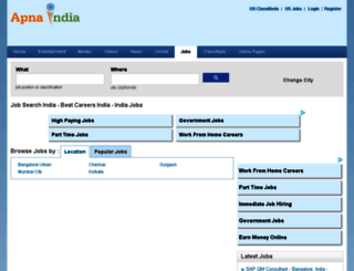 jobs.apnaindia.com screenshot