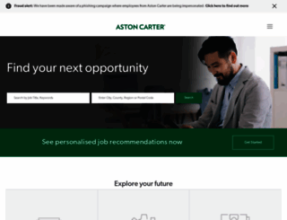jobs.astoncarter.com screenshot