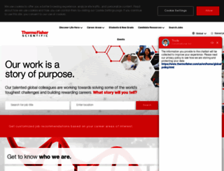 jobs.at.thermofisher.com screenshot