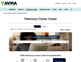 jobs.avma.org screenshot