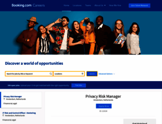 jobs.booking.com screenshot