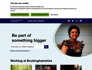 jobs.buckinghamshire.gov.uk screenshot