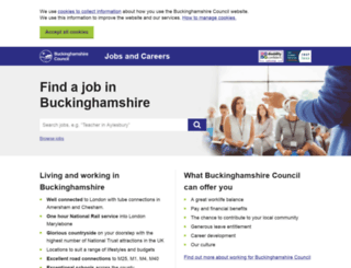 jobs.buckscc.gov.uk screenshot