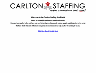 jobs.carltonstaffing.com screenshot