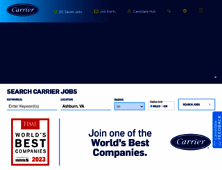 jobs.carrier.com screenshot