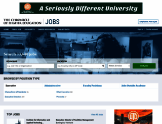 jobs.chronicle.com screenshot