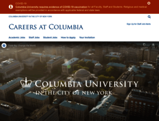 jobs.columbia.edu screenshot