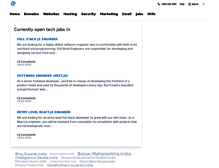 jobs.czconsultants.com screenshot