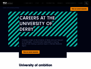jobs.derby.ac.uk screenshot