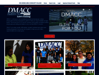 jobs.dmacc.edu screenshot
