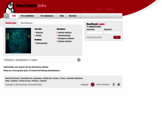 jobs.doccheck.com screenshot